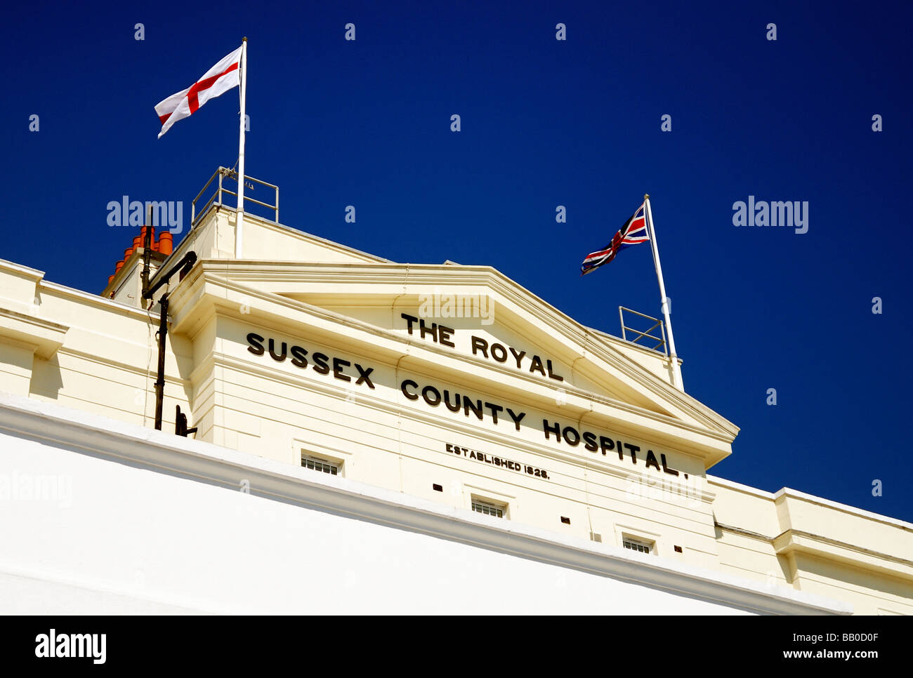 Royal Sussex County Hospital building Foto Stock