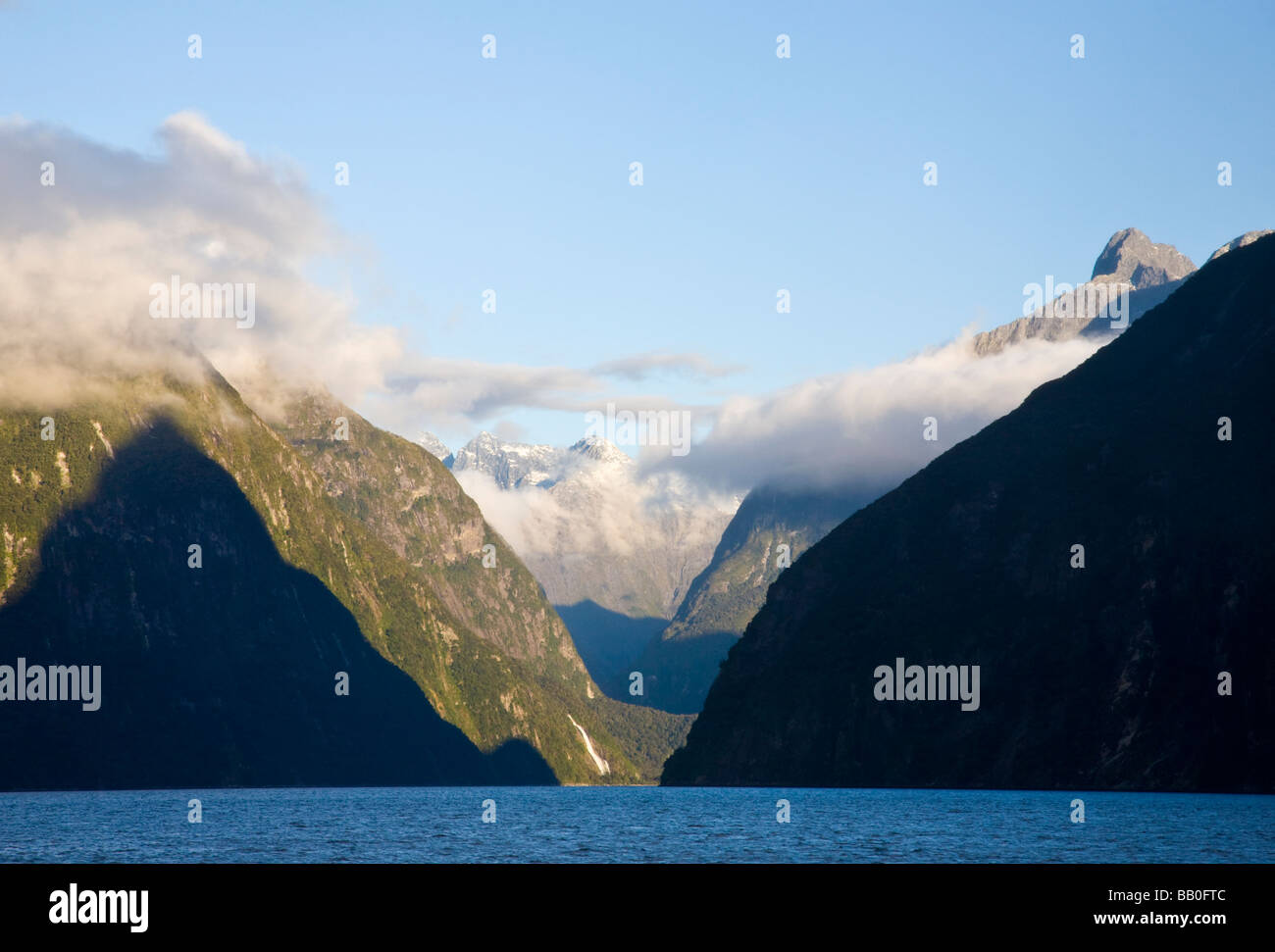 Milford Sound Fiordland Isola del Sud della Nuova Zelanda Foto Stock