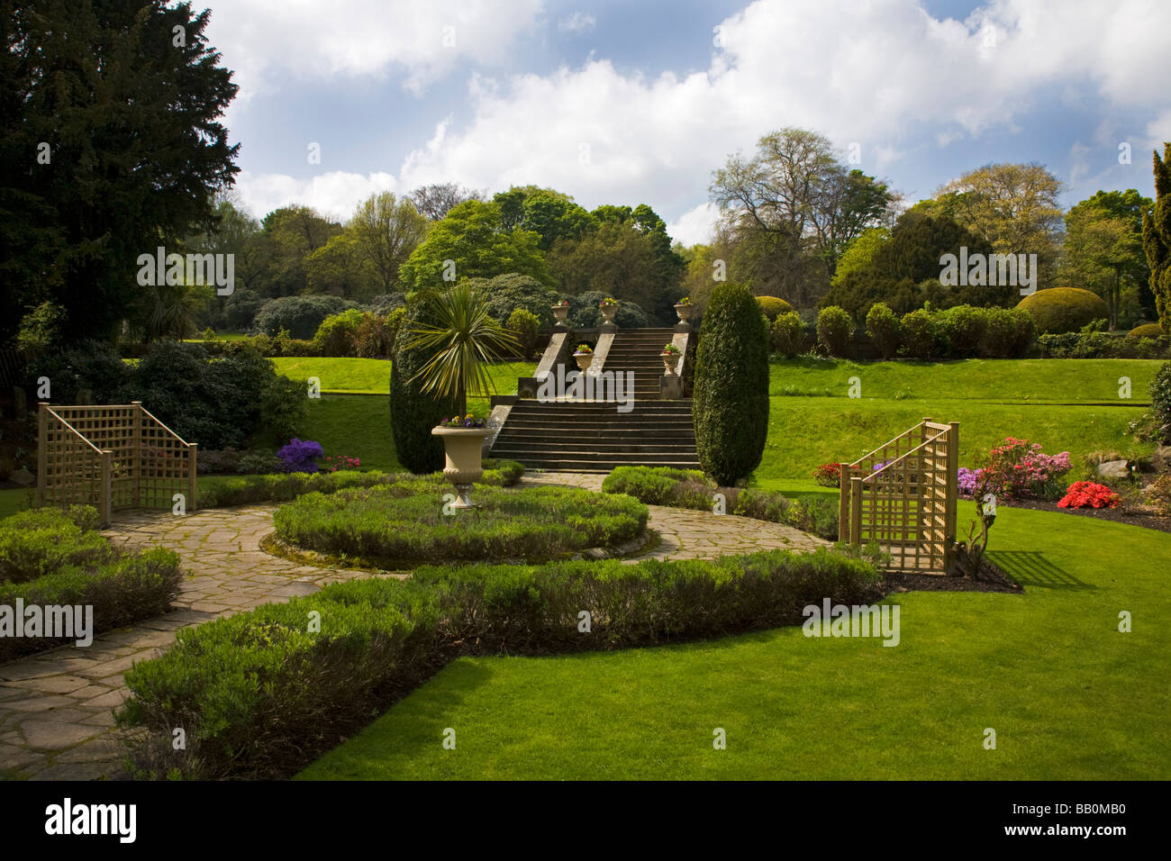 Wortley hall gardens Foto Stock