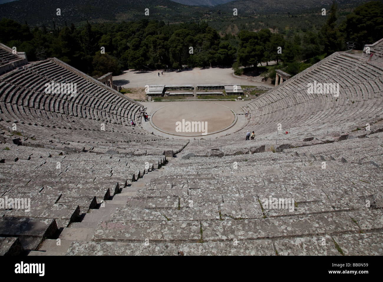 Il grande teatro di Epidavos Foto Stock