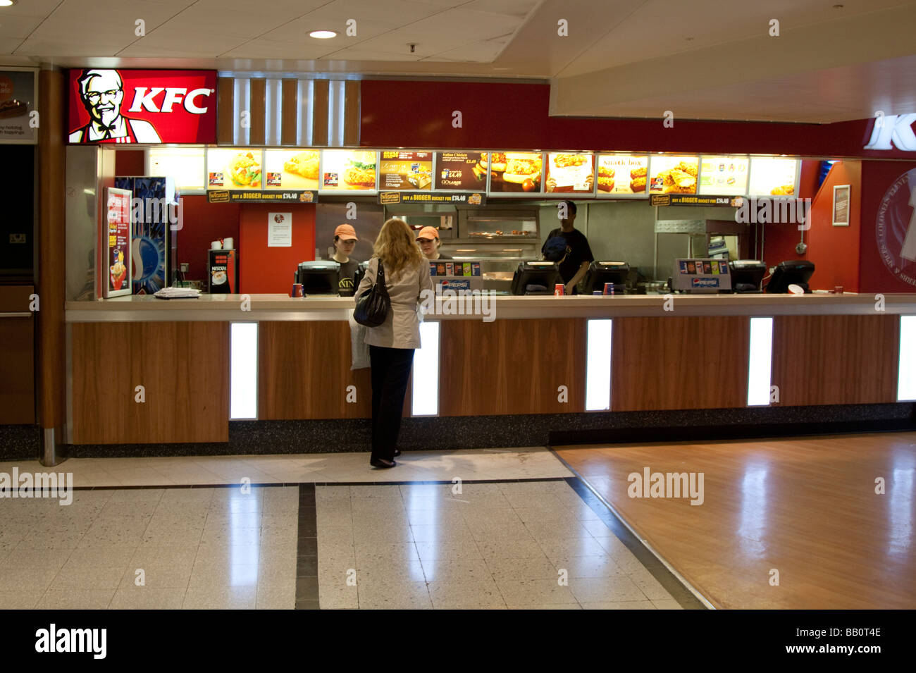KFC fast-food Plaza Oxford Street London Foto Stock