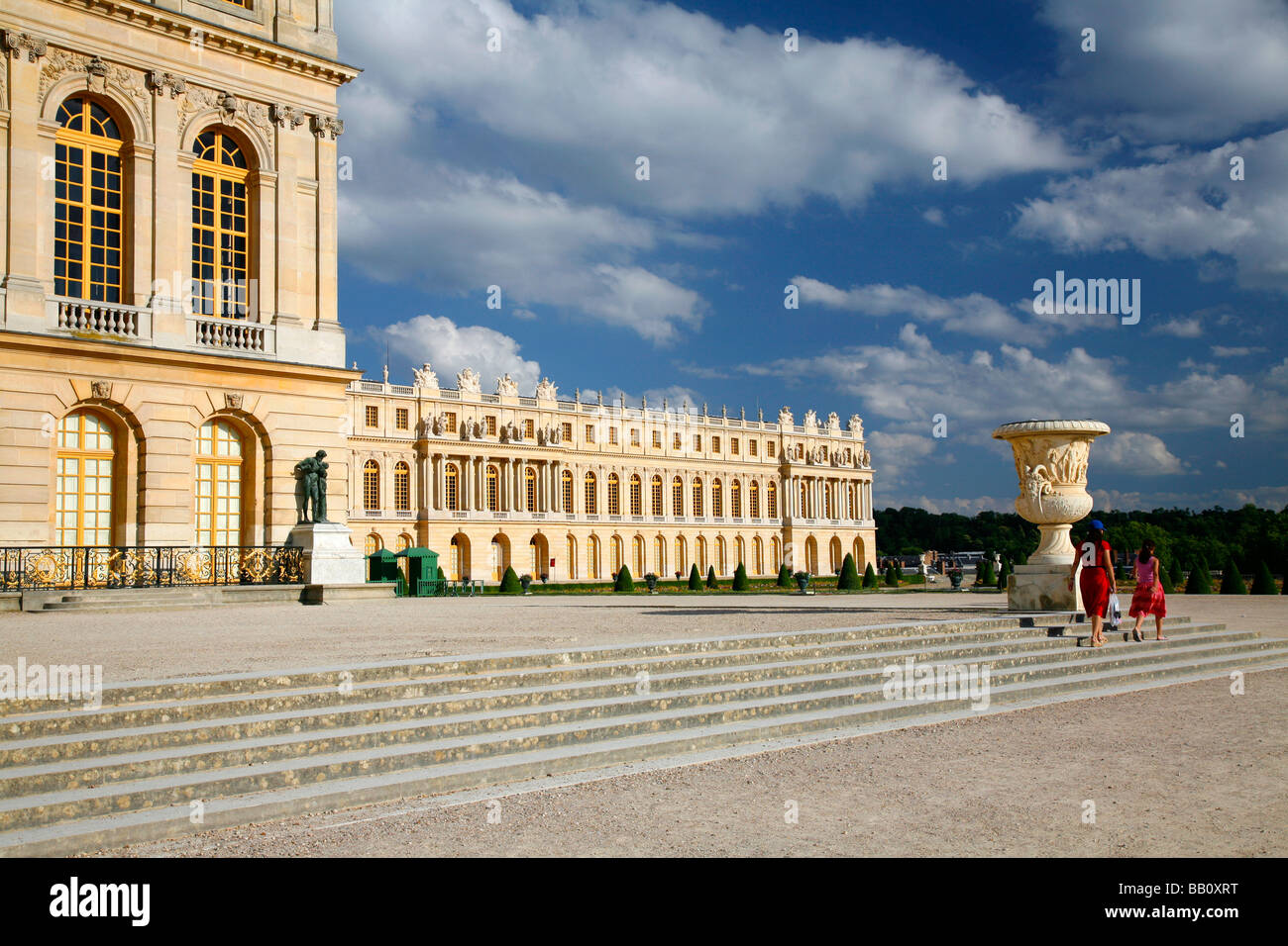 Il Palazzo di Versailles - giardino interno Foto Stock