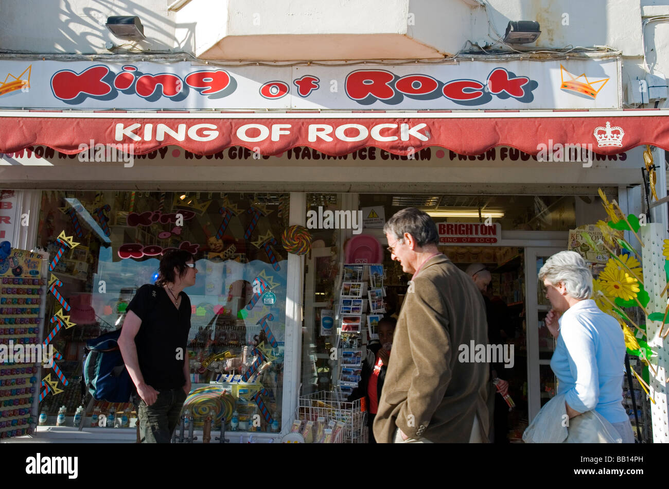 Brighton Rock per la vendita in un negozio, Brighton East Sussex England Regno Unito Foto Stock