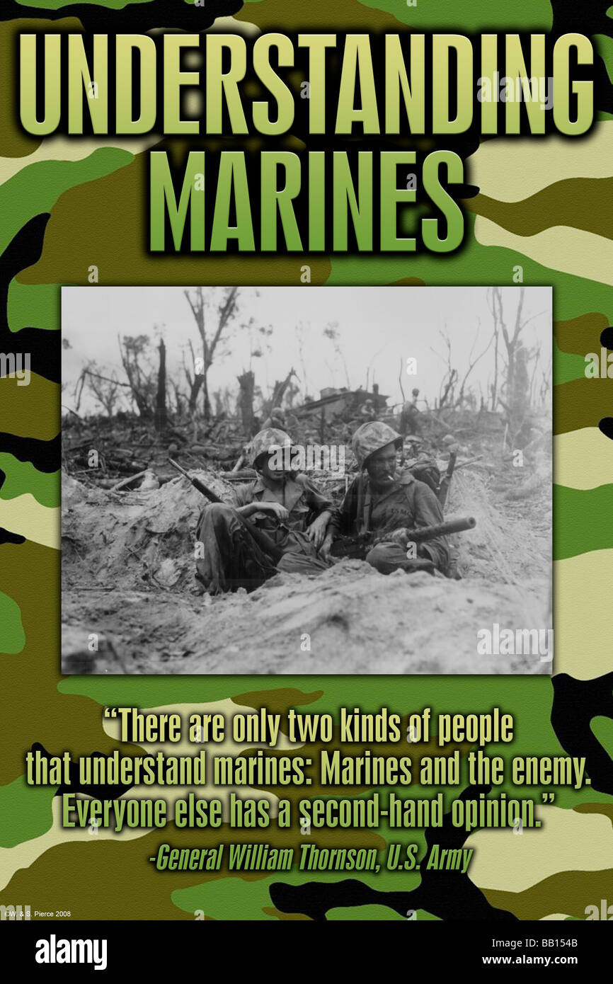 La comprensione dei Marines Foto Stock
