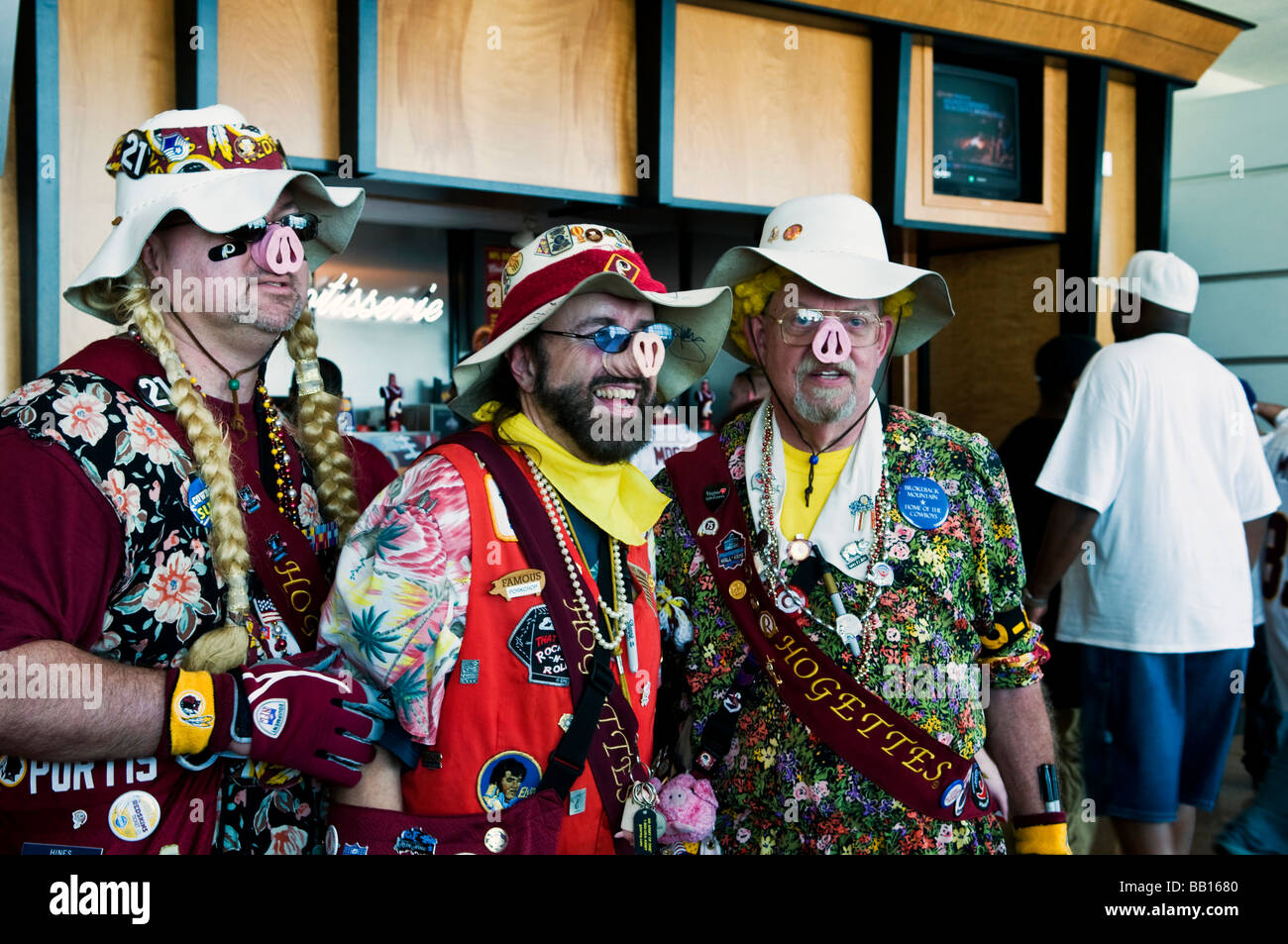 Washington Redskins Hogettes Foto Stock
