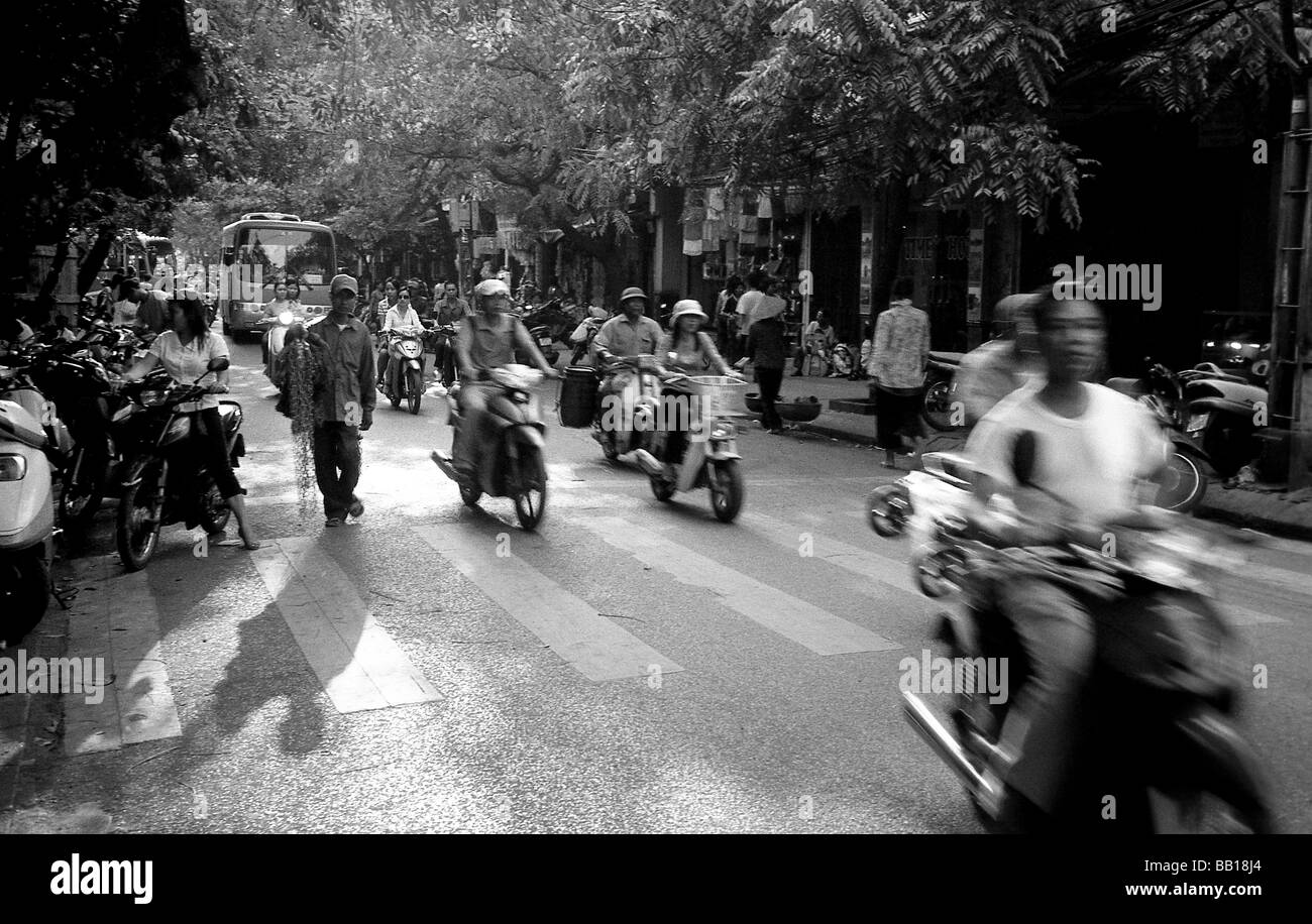 Mattina a Saigon, Vietnam. Foto Stock