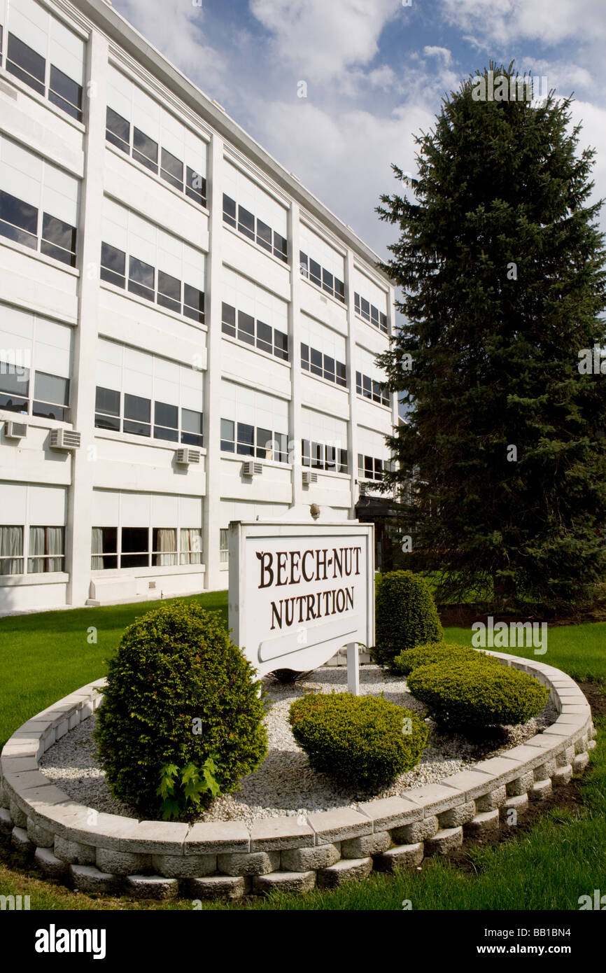 Beechnut Corporation ha iniziato qui Canajoharie nello Stato di New York Montgomery County Foto Stock