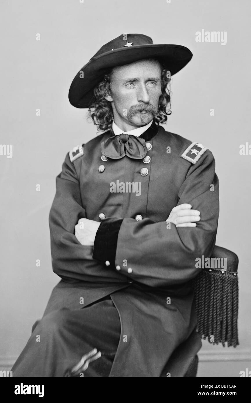 George Armstrong Custer,1839-1876 Foto Stock