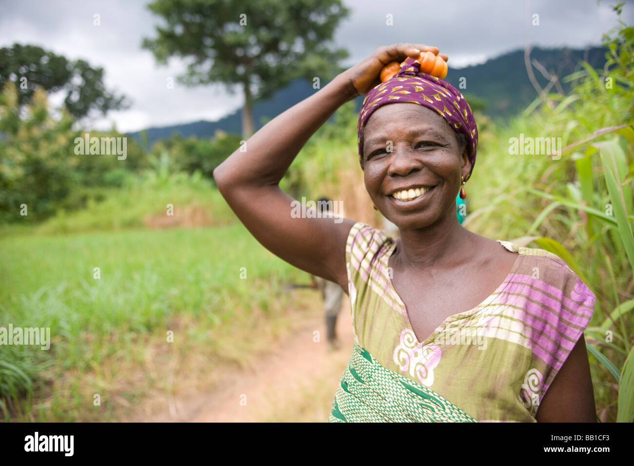 Donna, hanno, Ghana, Africa. - Non disponibile al mondo organizzazioni di rilievo o anti-povertà delle organizzazioni non governative Foto Stock