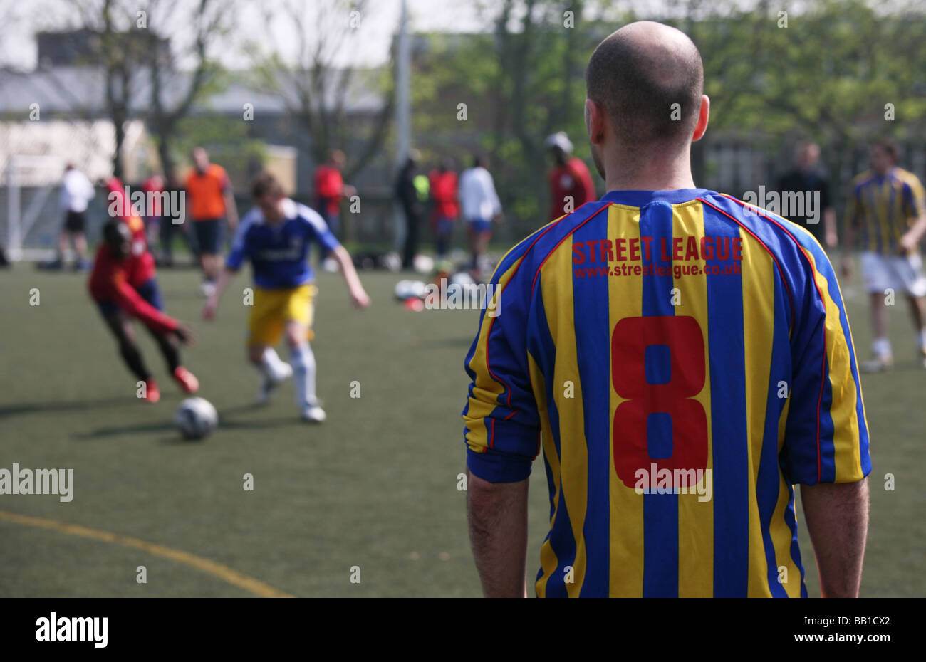 'Parco' football soccer football 'Sunday calcio' Foto Stock