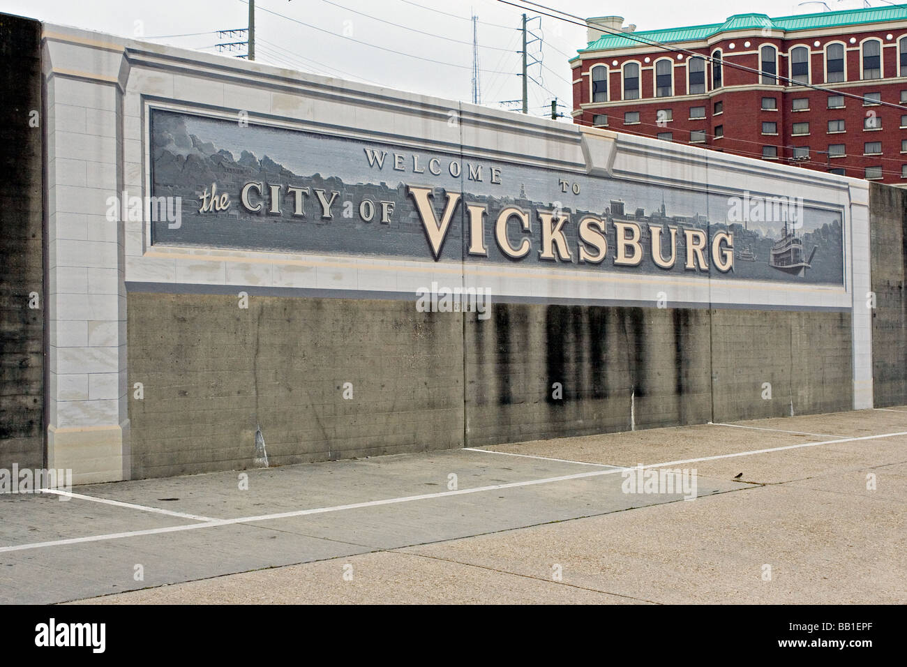 Vicksburg barriera antiesondazione Foto Stock