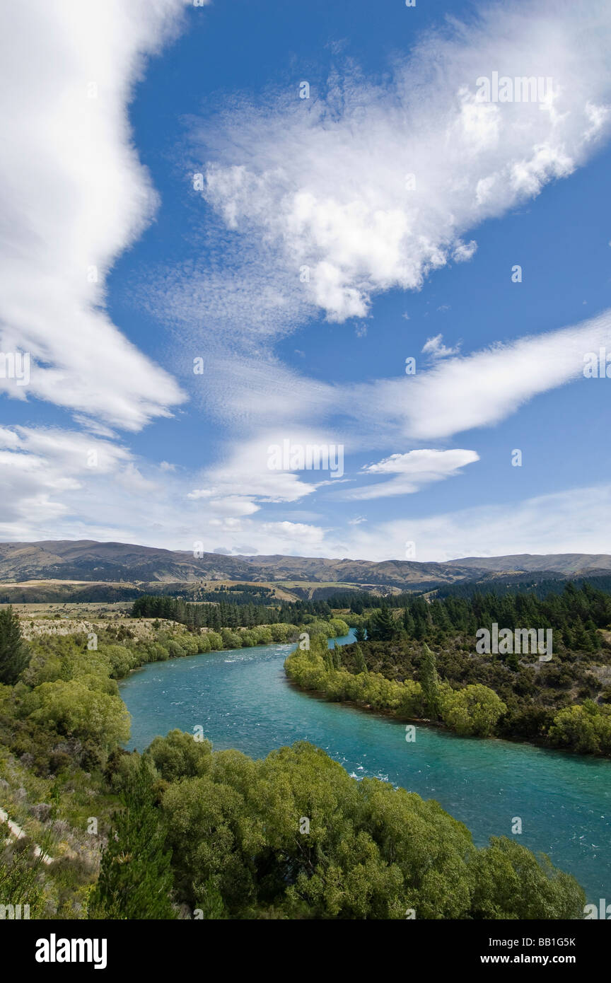 Clutha River vicino a Wanaka Isola del Sud della Nuova Zelanda Foto Stock