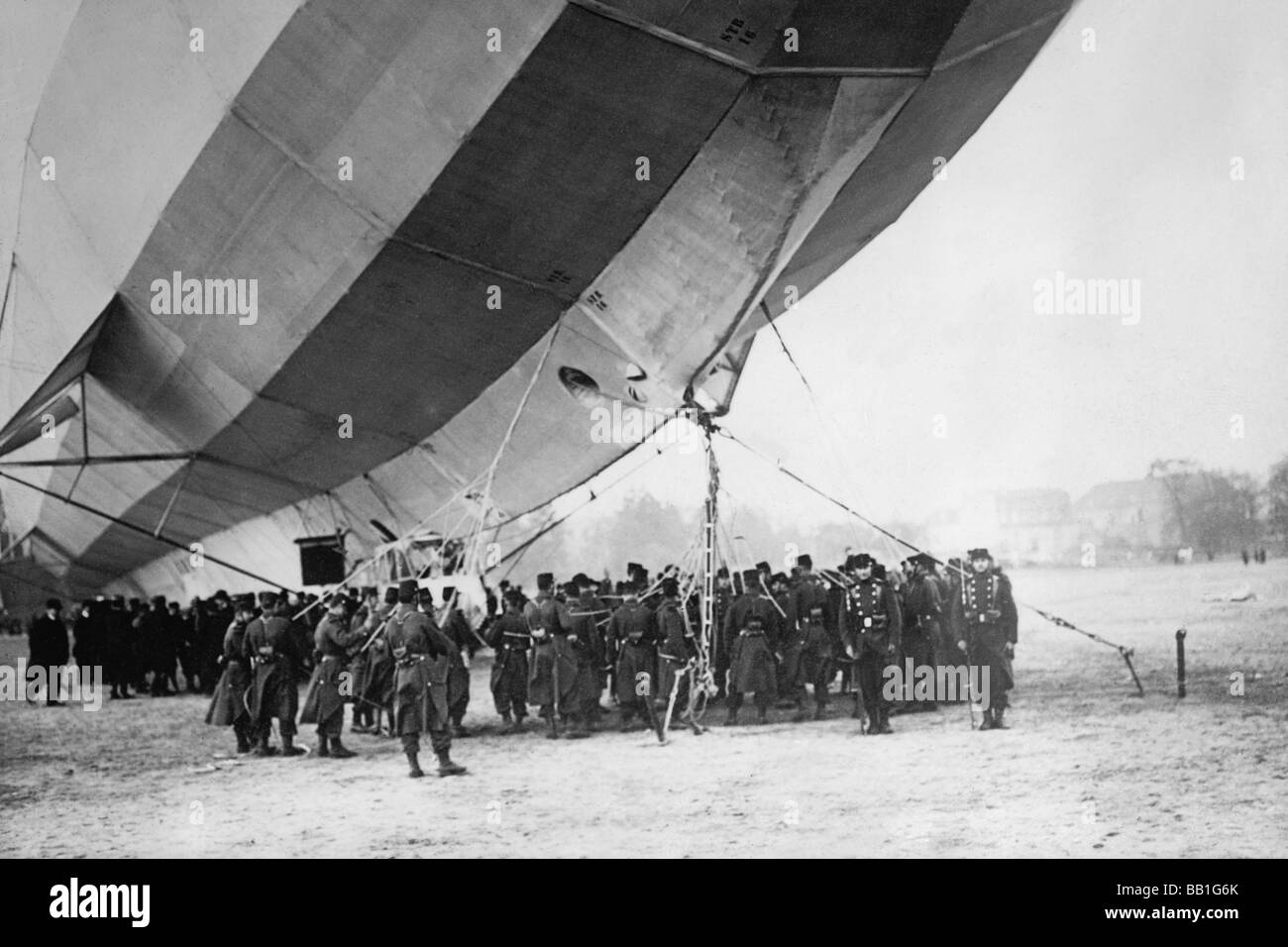 Zeppelin III a Luneville Foto Stock