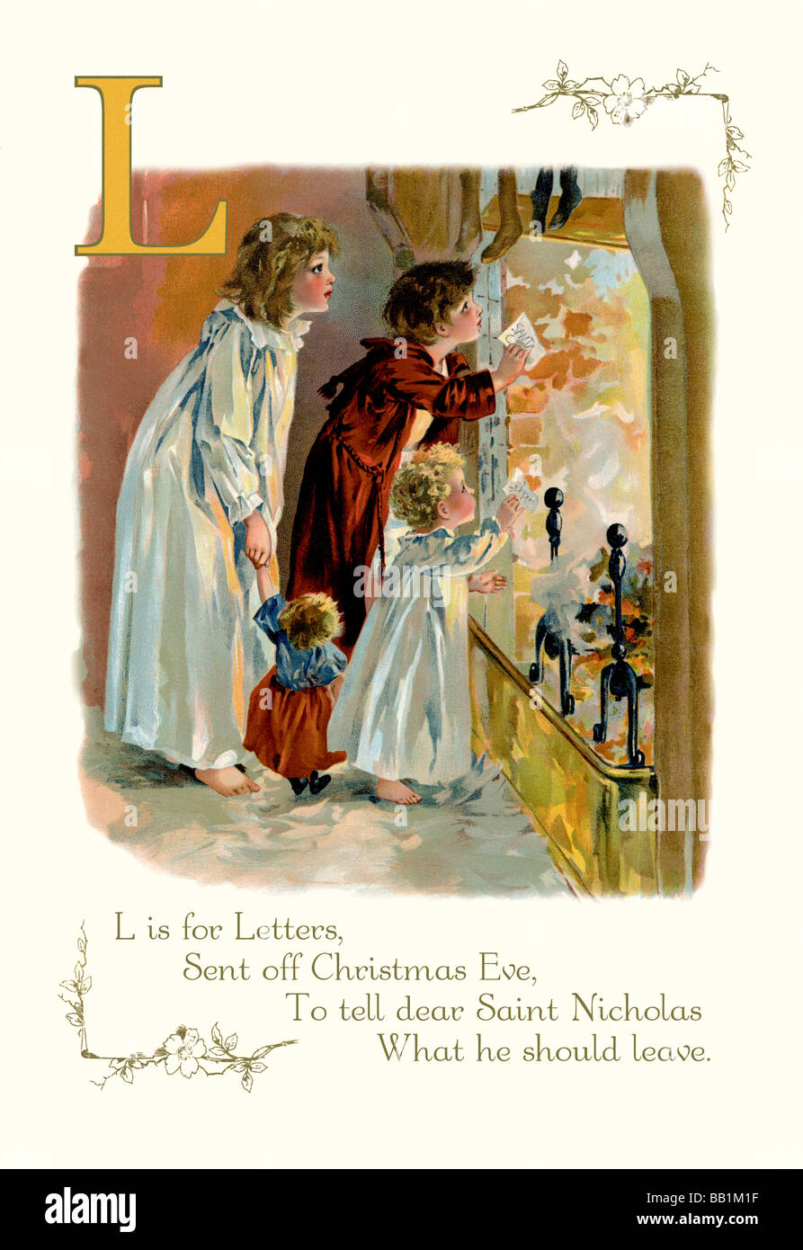 L è per le lettere Foto Stock