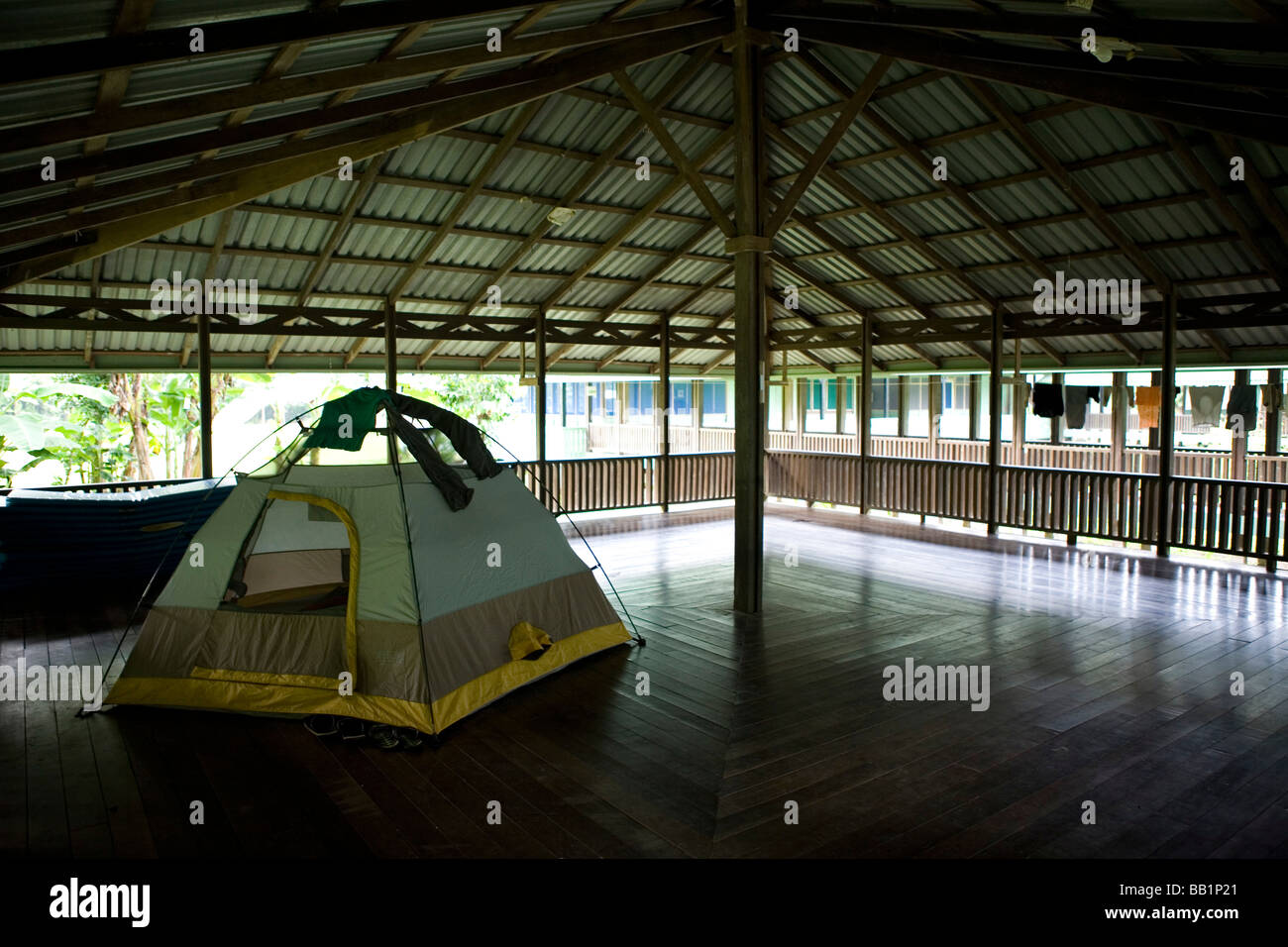 A La Sirena stazione di Ranger nel Parco Nazionale di Corcovado, Costa Rica Foto Stock