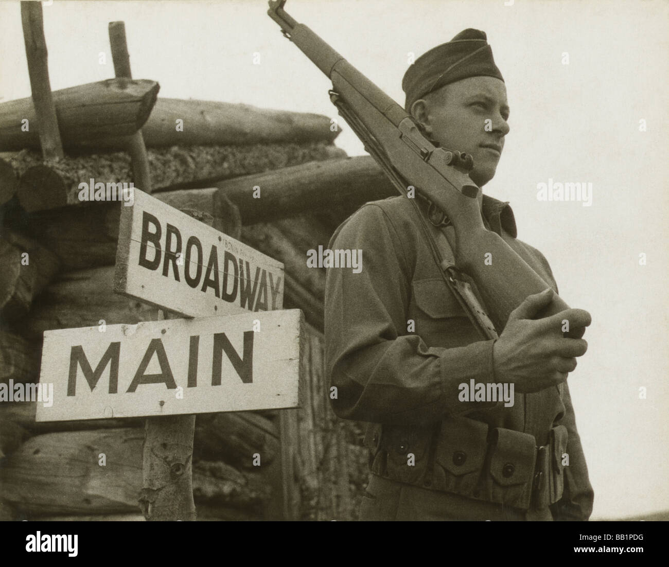 Broadway arriva il teatro europeo della II Guerra Mondiale Foto Stock