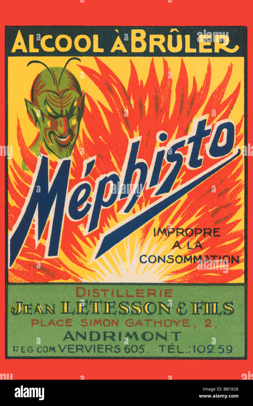 Mephisto - Alcool un Bruler Foto Stock