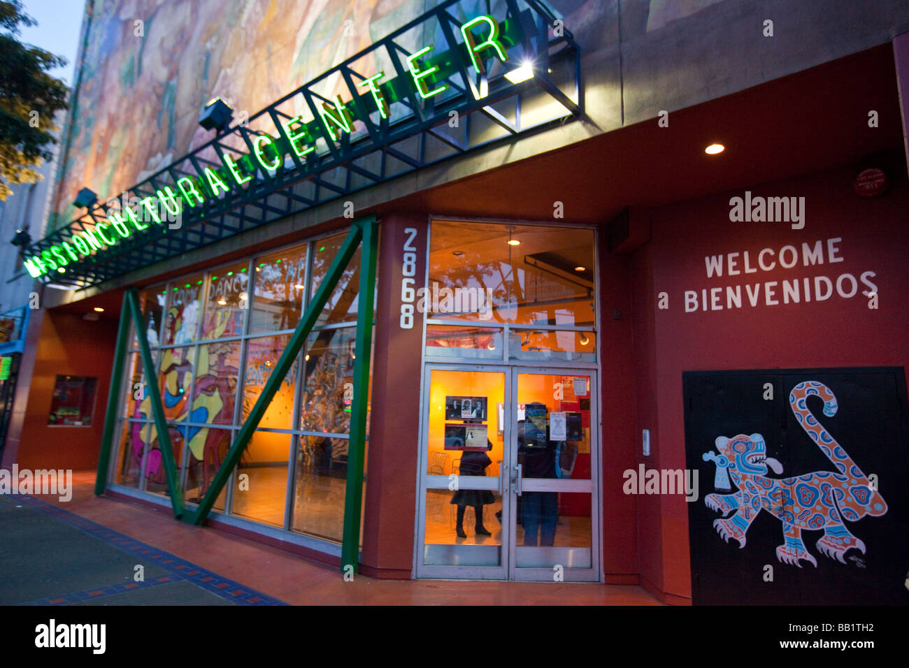 La missione del Centro Culturale per il Latino Arts di San Francisco in California Foto Stock