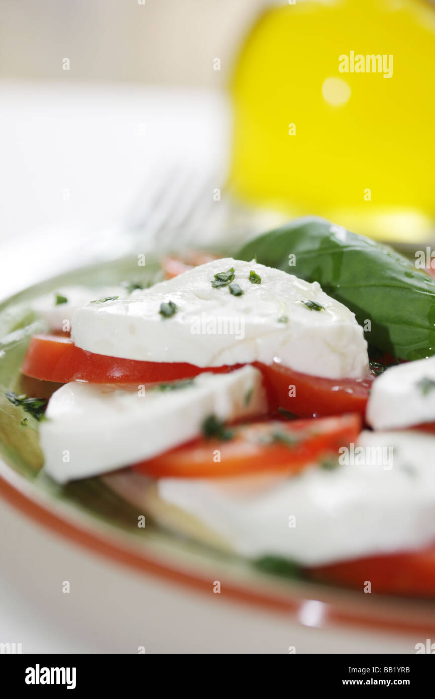 Pomodoro e Mozzarella insalata Foto Stock