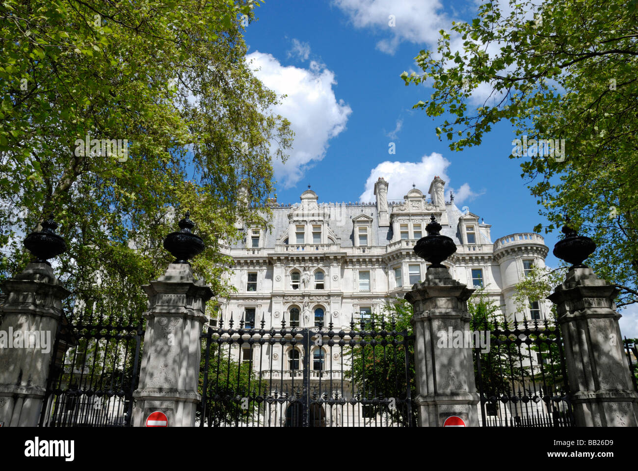 Tempio di mezzo locande della Corte Victoria Embankment London Foto Stock