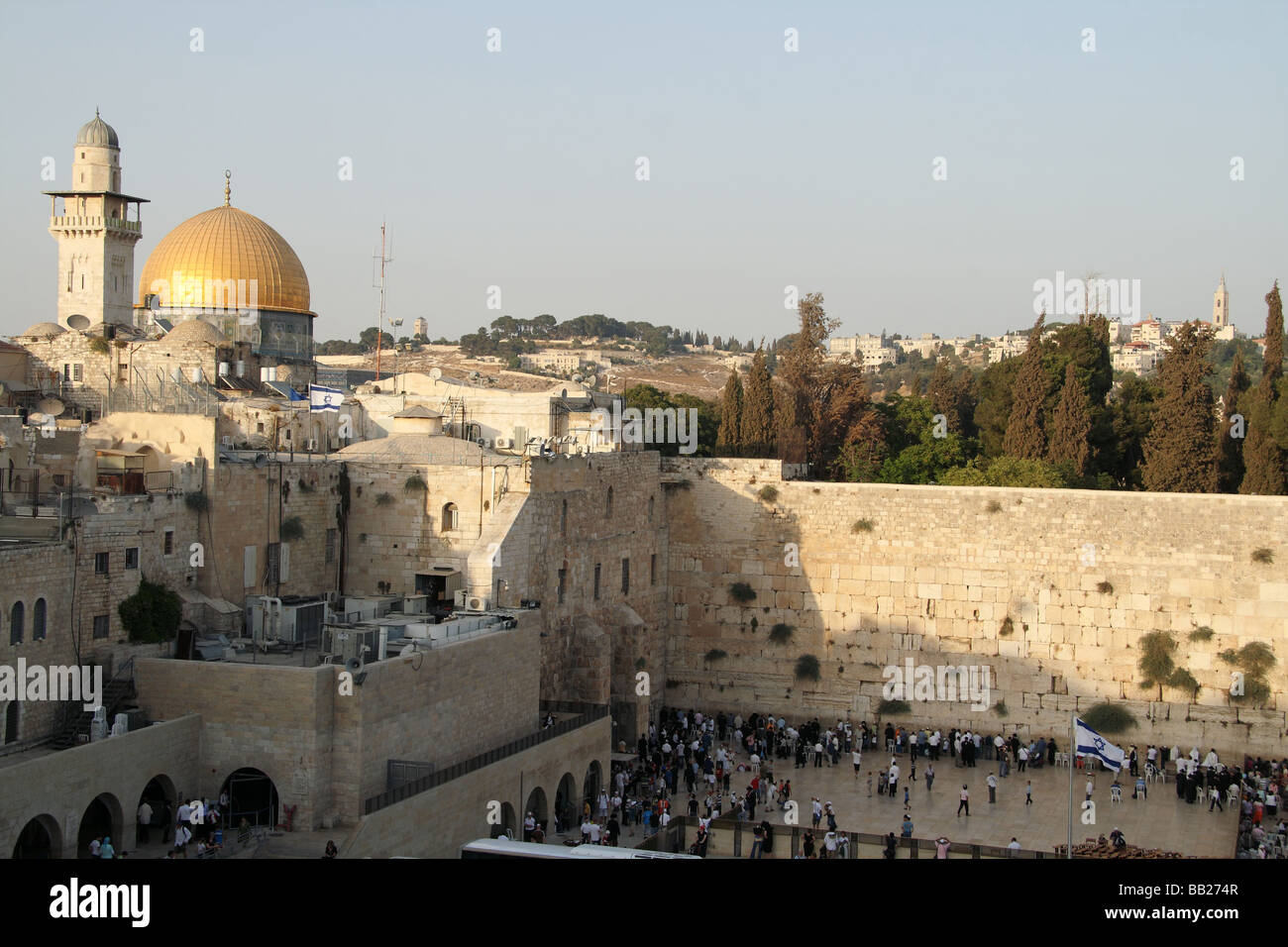 Vista del Monte del Tempio a Gerusalemme Foto Stock