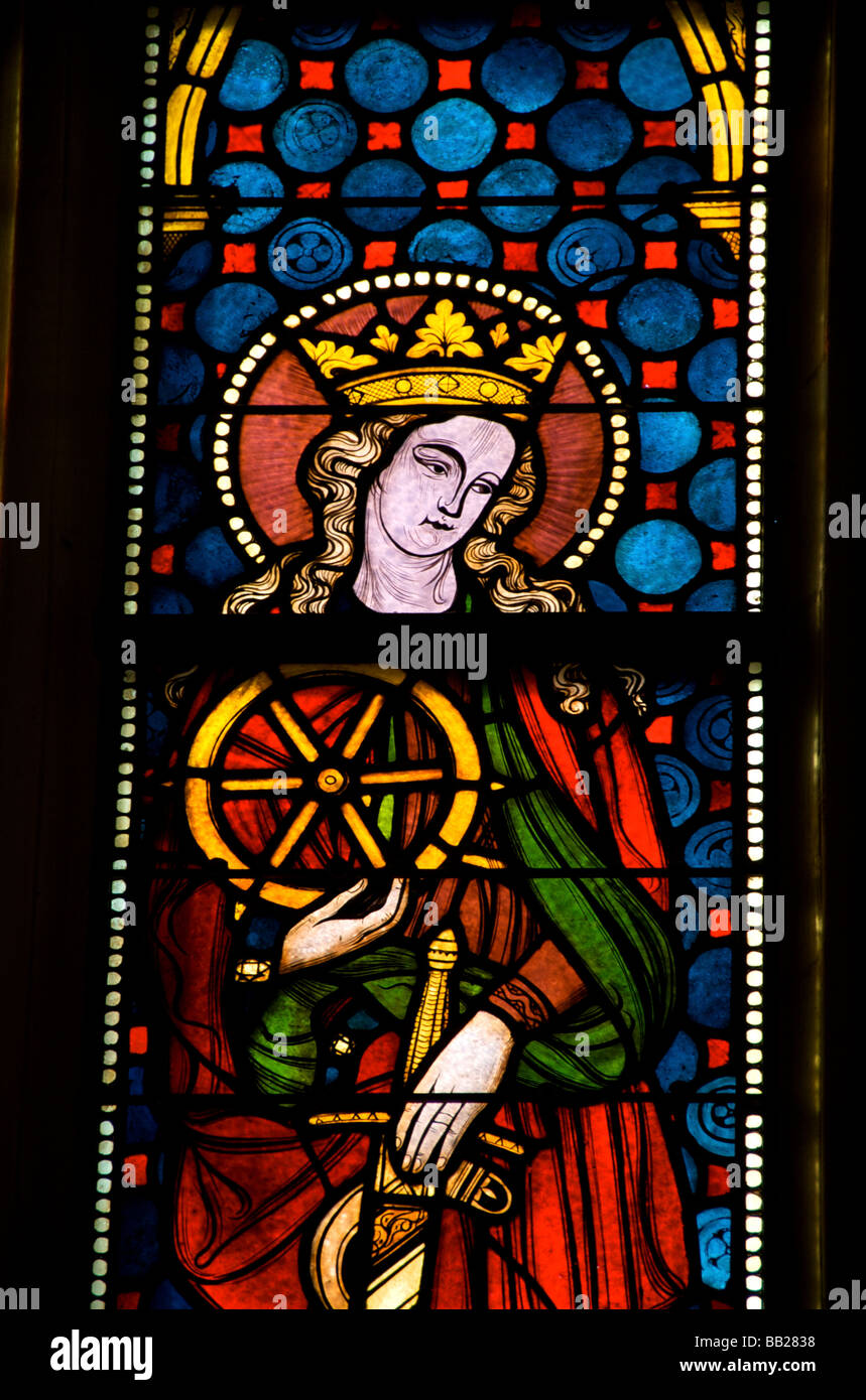 Europa, Paesi Bassi, Limburg, Maastricht, Basilica di San Servatius, vetrate colorate Foto Stock