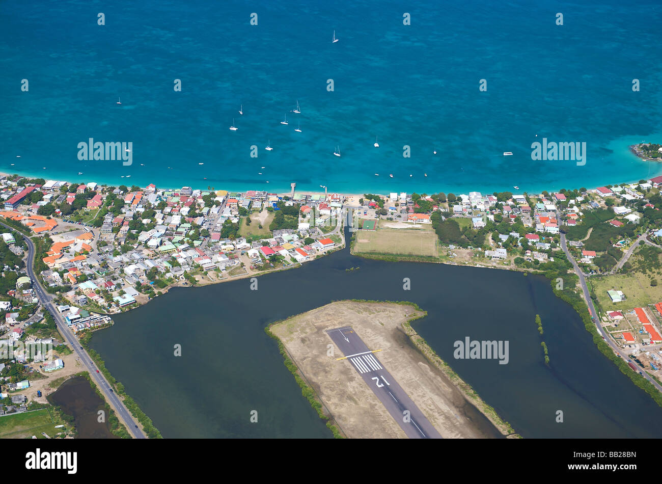 St Martin Grand Case Foto Stock