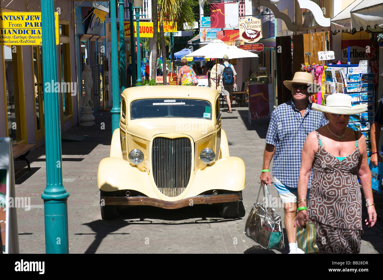 Sint Maarten Philipsburg tourist area dello shopping Foto Stock