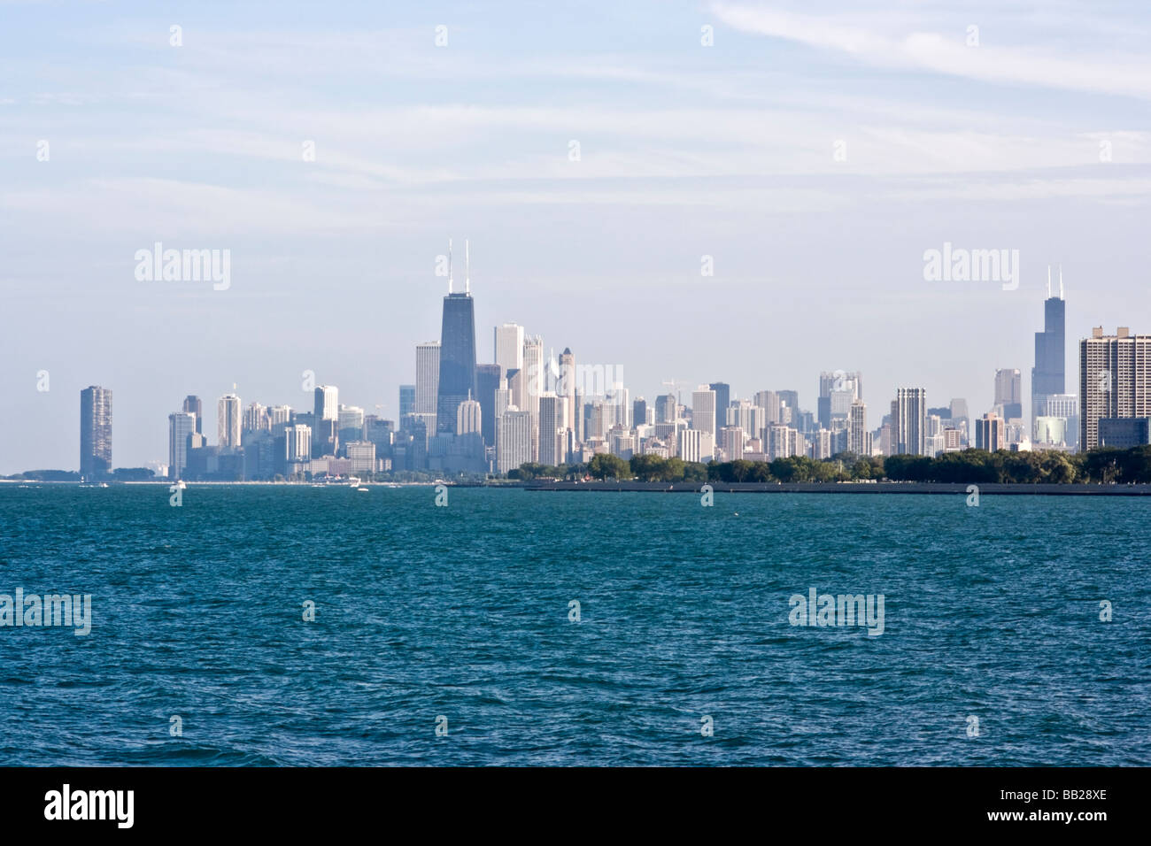 Chicago il visto da nord Foto Stock