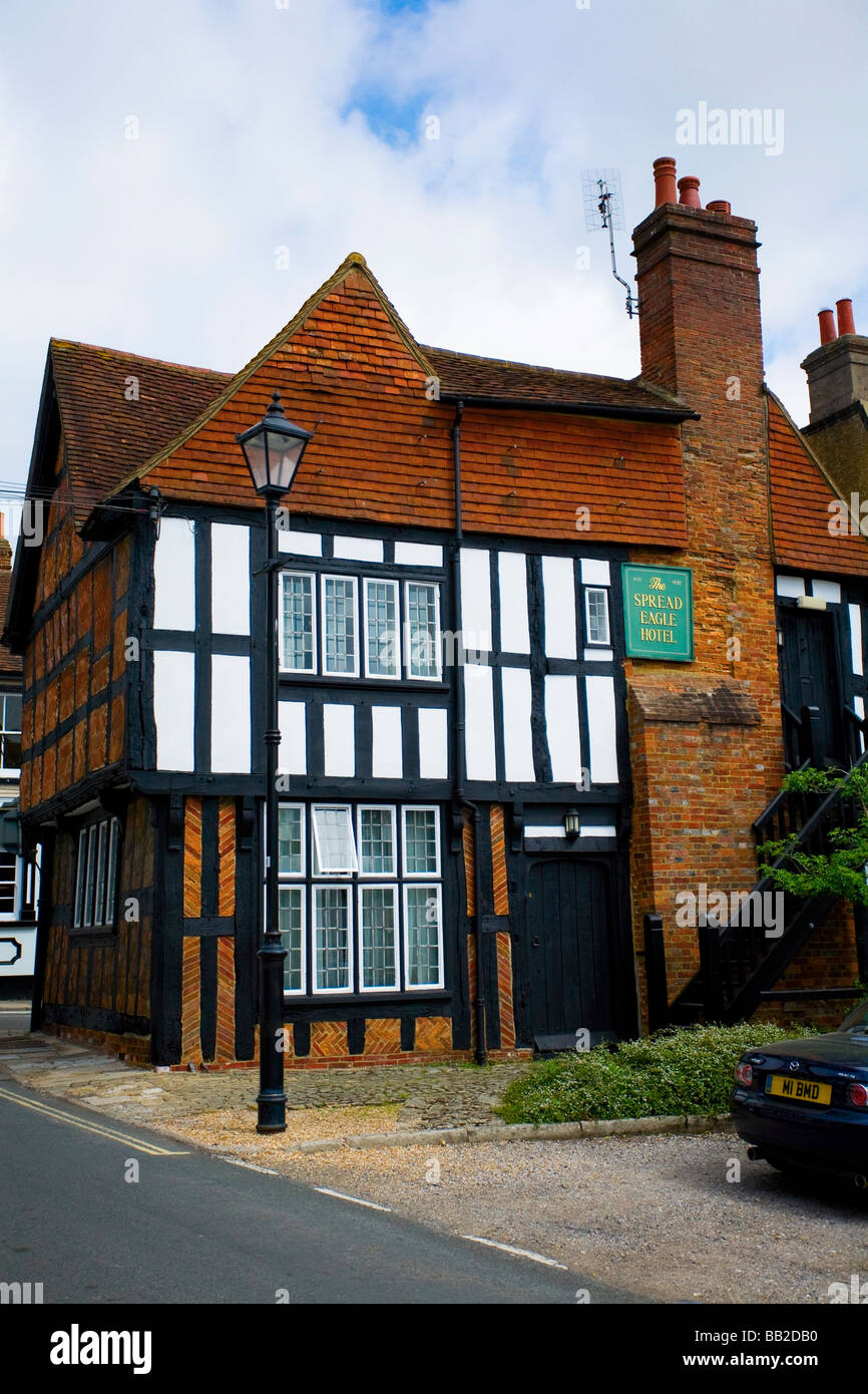 Spread Eagle Hotel, West Street, Midhurst. West Sussex, Regno Unito Foto Stock