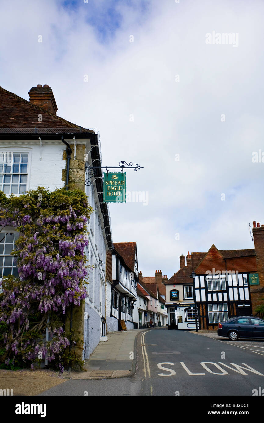 West Street, Midurst, West Sussex, Regno Unito Foto Stock