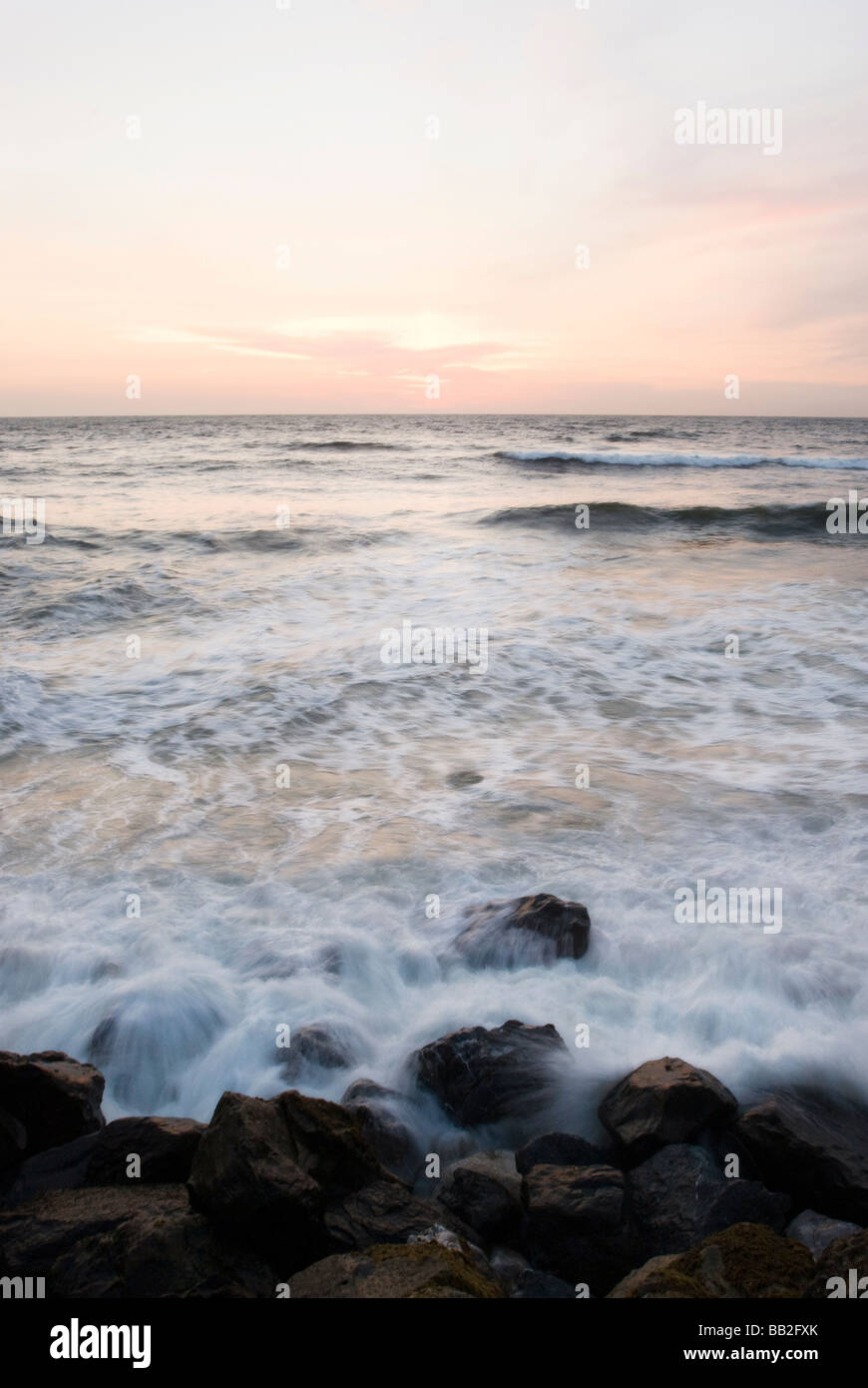 Oceano Pacifico tramonto Foto Stock