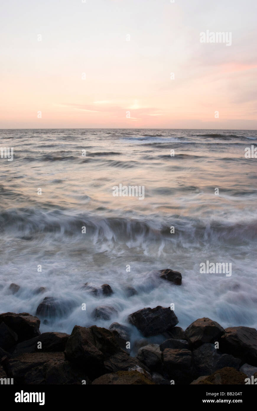 Oceano Pacifico tramonto Foto Stock