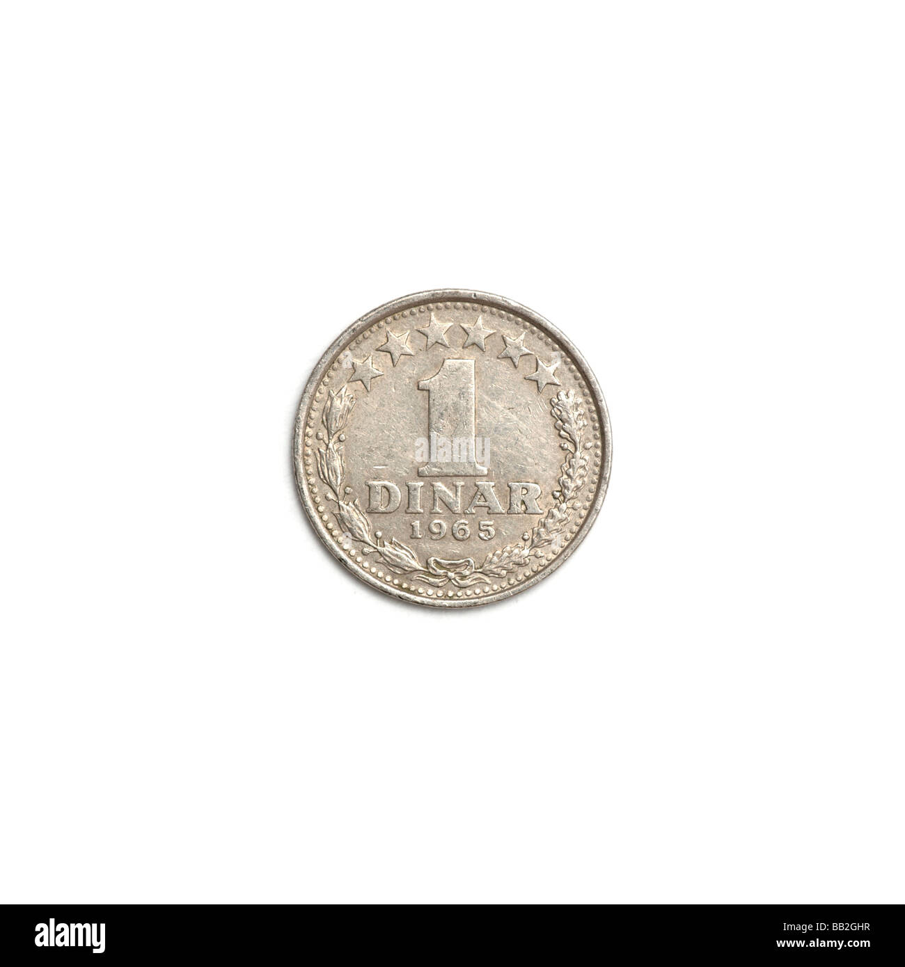 Moneta dinaro jugoslava Foto Stock