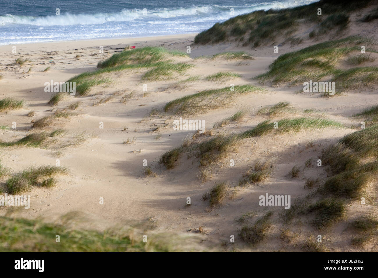 Harris Ebridi Seascape aprono vaste spiagge sulla costa della Scozia Foto Stock