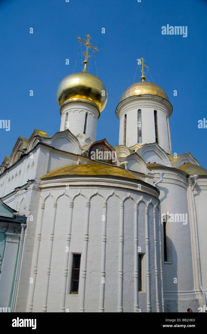 Russia, Golden Ring , Sergiyev Posad , ex Zagorsk. Monastero della Trinità di San Sergio. Foto Stock