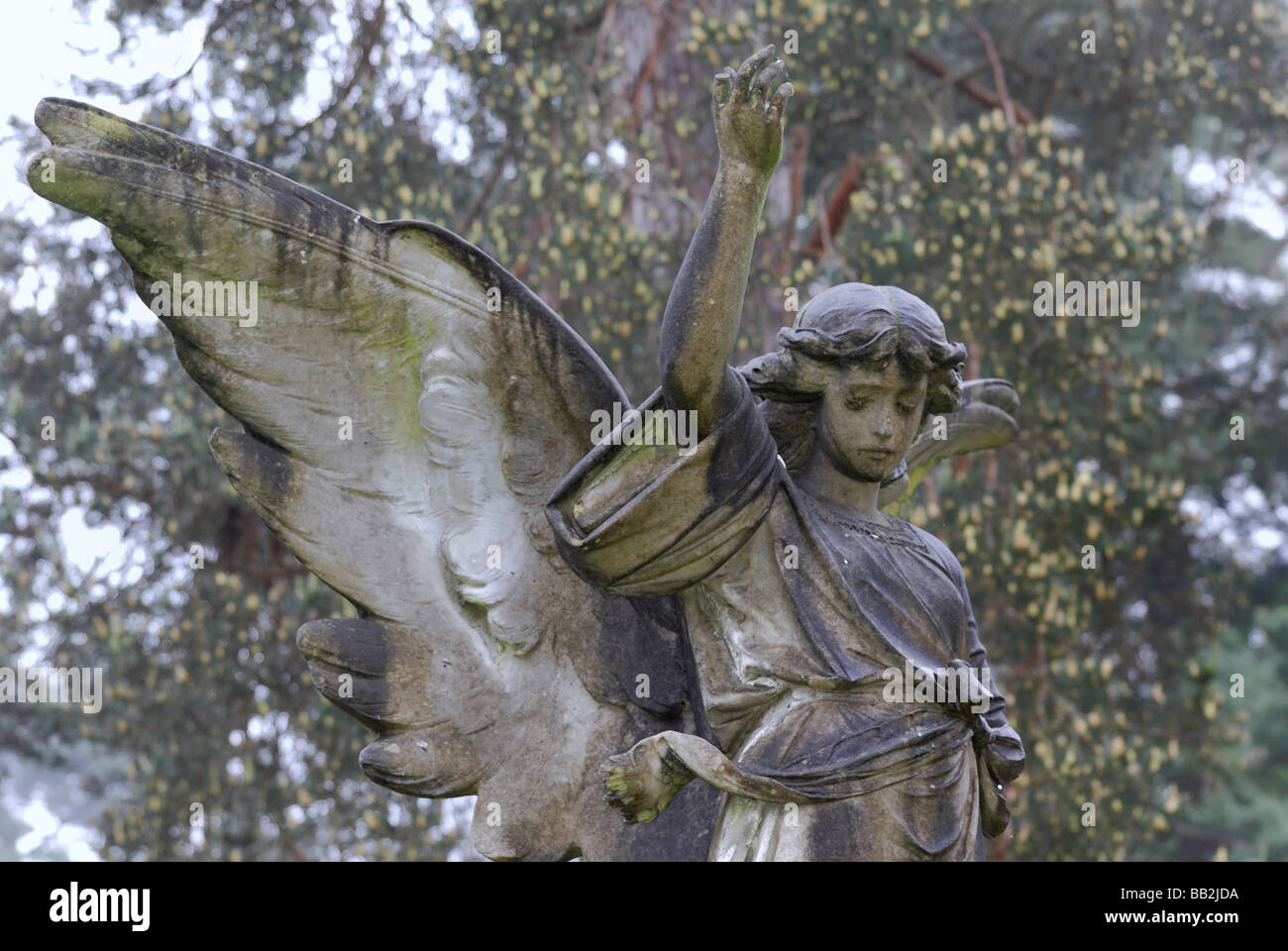 Monumenti nel cimitero vittoriano a Brookwood Surrey in Inghilterra REGNO UNITO Foto Stock