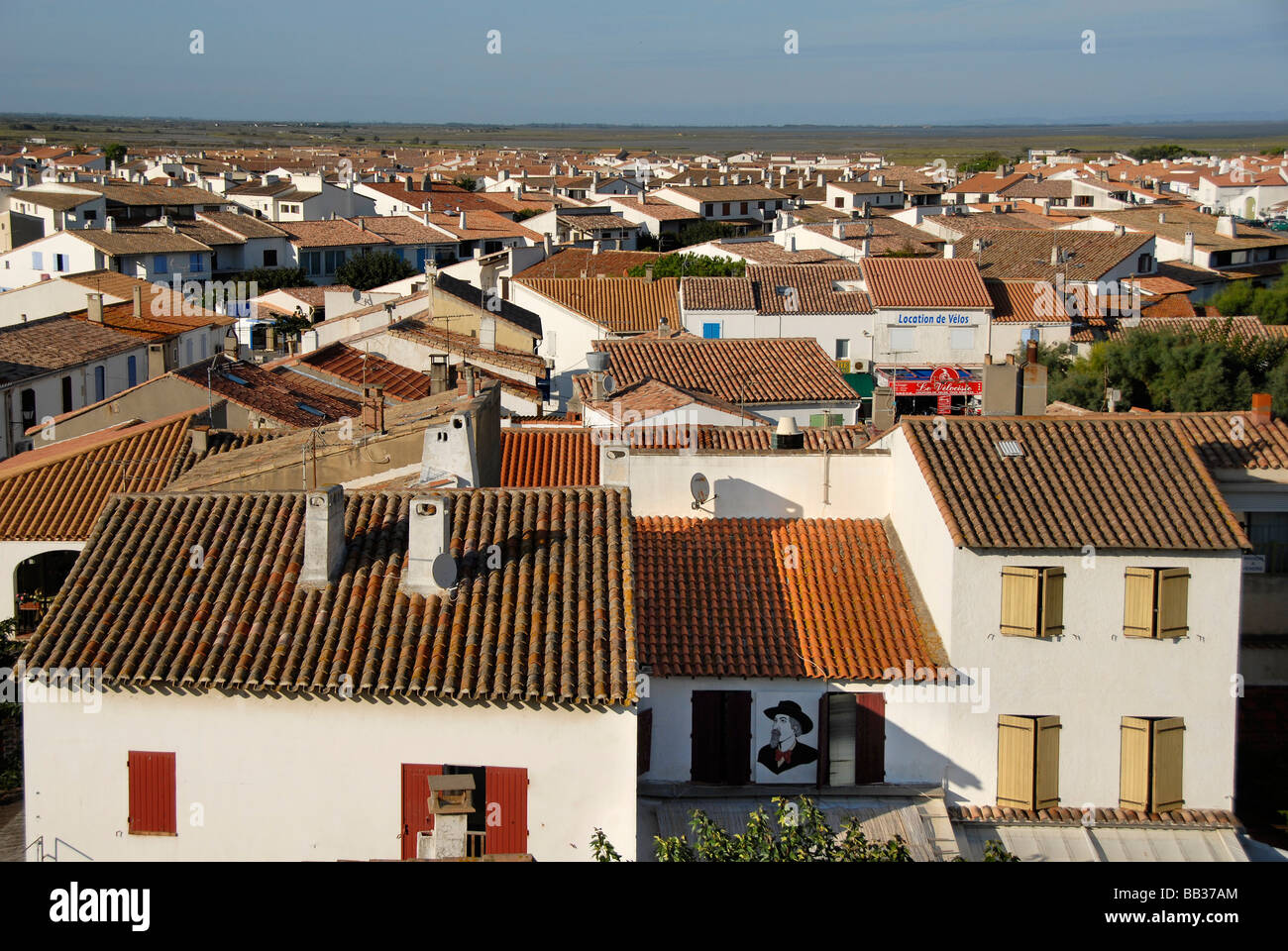 Saintes Maries de la Mer, Camargue, Francia Foto Stock