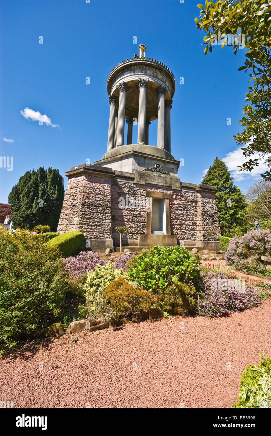 Robert Burns monumento in Burns National Heritage Park Alloway Scozia Scotland Foto Stock