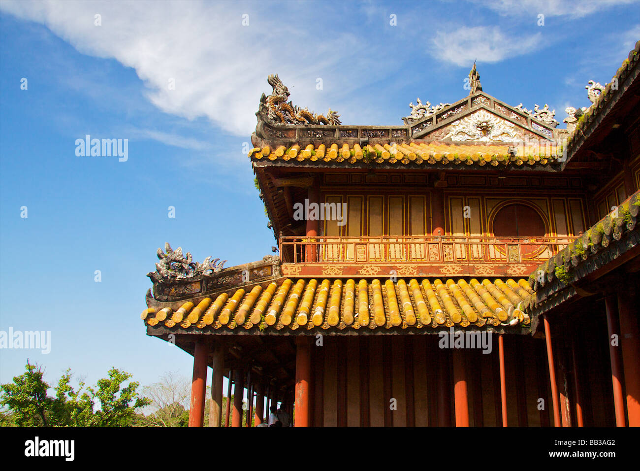 Ong Mon Gate della cittadella imperiale di Hue, Vietnam Foto Stock