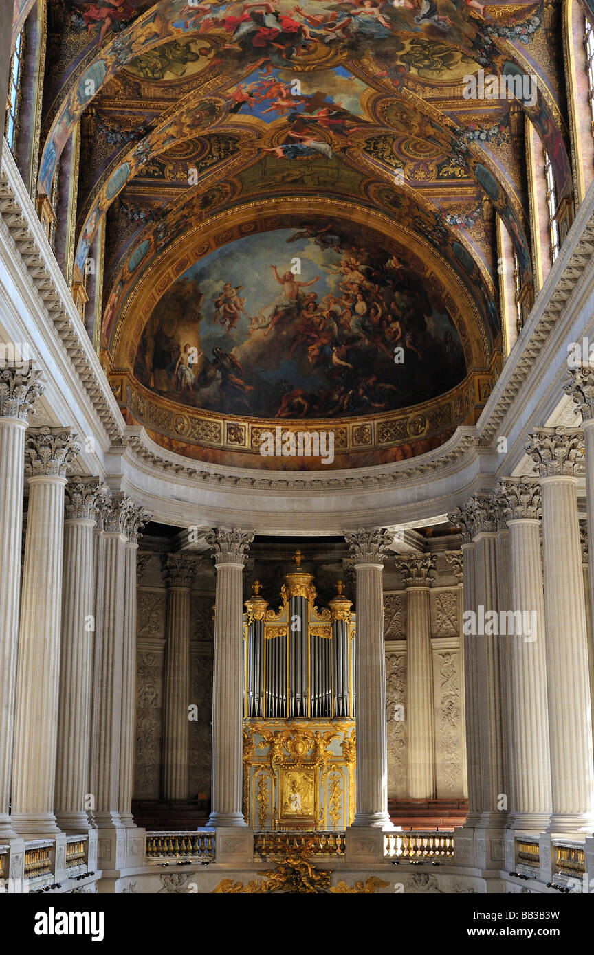 Chapelle Royale, il Palazzo di Versailles, Versailles, Yvelines, Francia Foto Stock