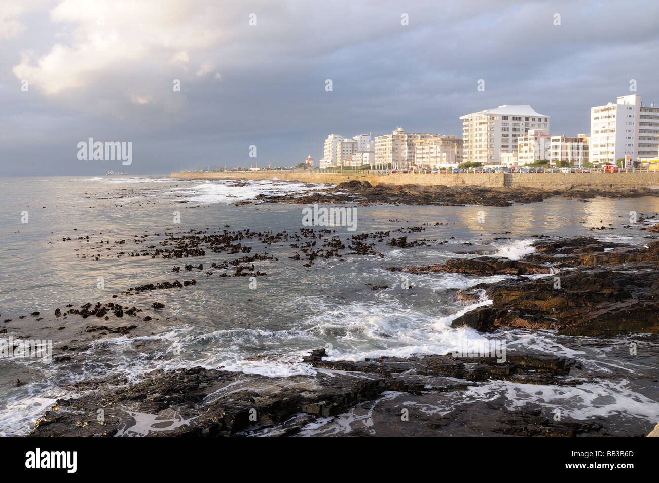 Luce della Sera su Green Point di Città del Capo Sud Africa Foto Stock