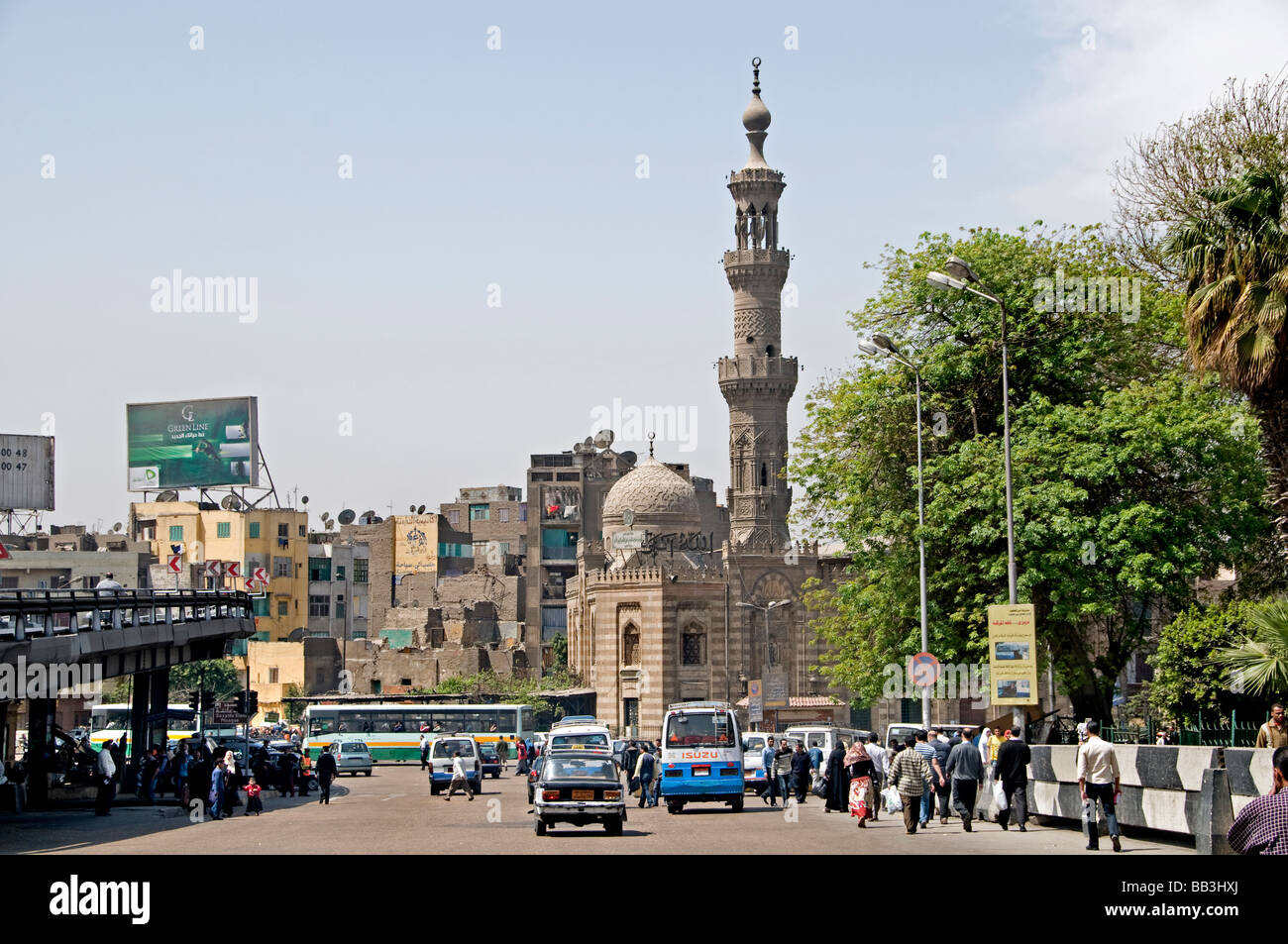 Il Cairo Egitto sultan moschea Hassan ali moschea rifai Foto Stock
