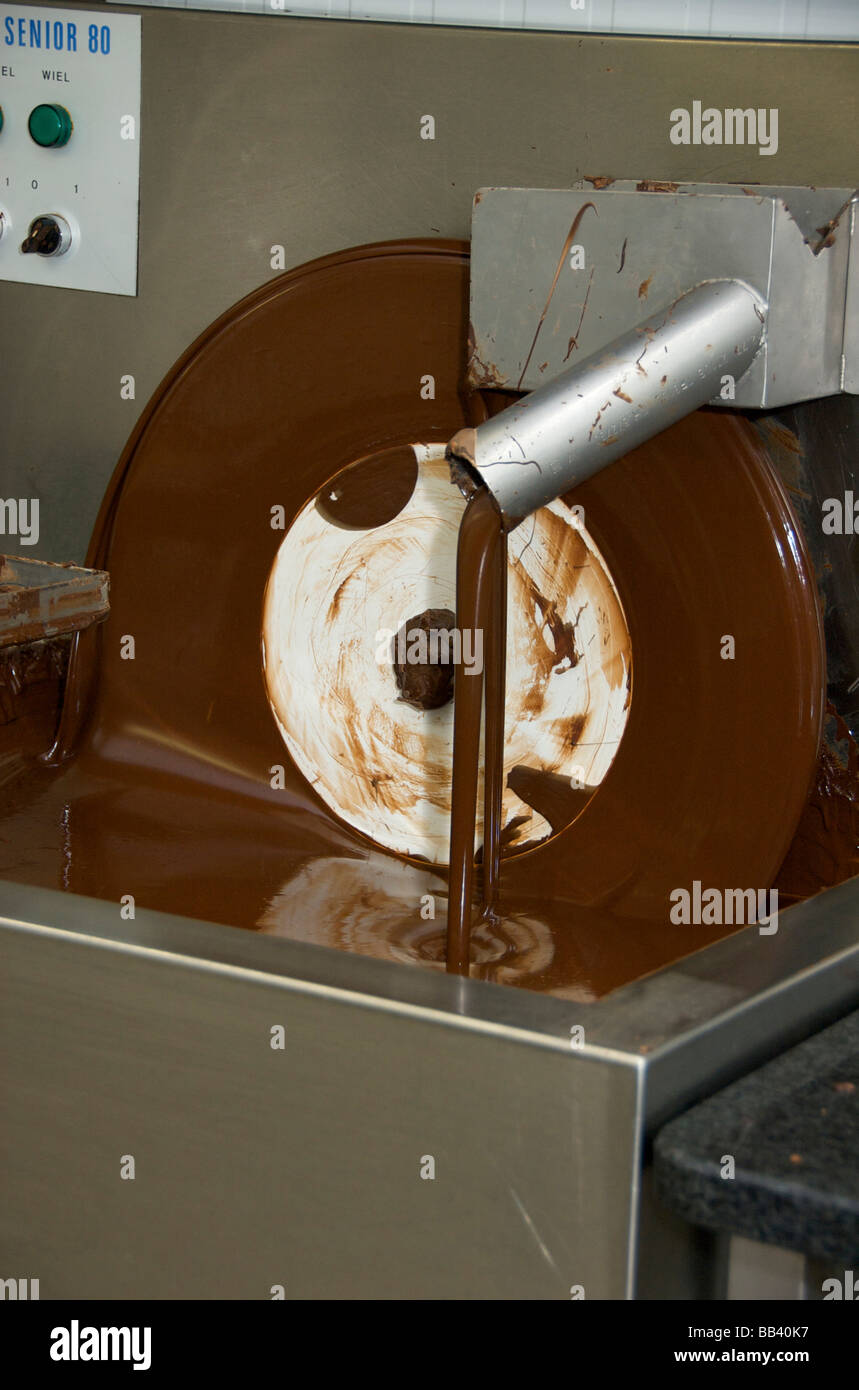 Anversa, provincia di Anversa, Antwerpen, Belgio, Burie Chocolatier, Europa, Fiandre, cioccolato fondente Foto Stock
