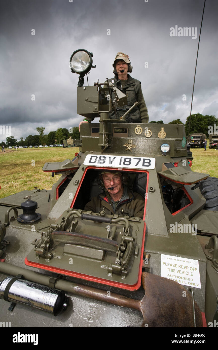 Esercito britannico di veicoli blindati a Cotswold Show 2008, Cirencester, Gloucestershire, Regno Unito Foto Stock