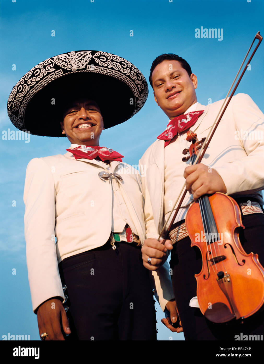 Due uomini Mariachi, Coney Island, New York. Foto Stock