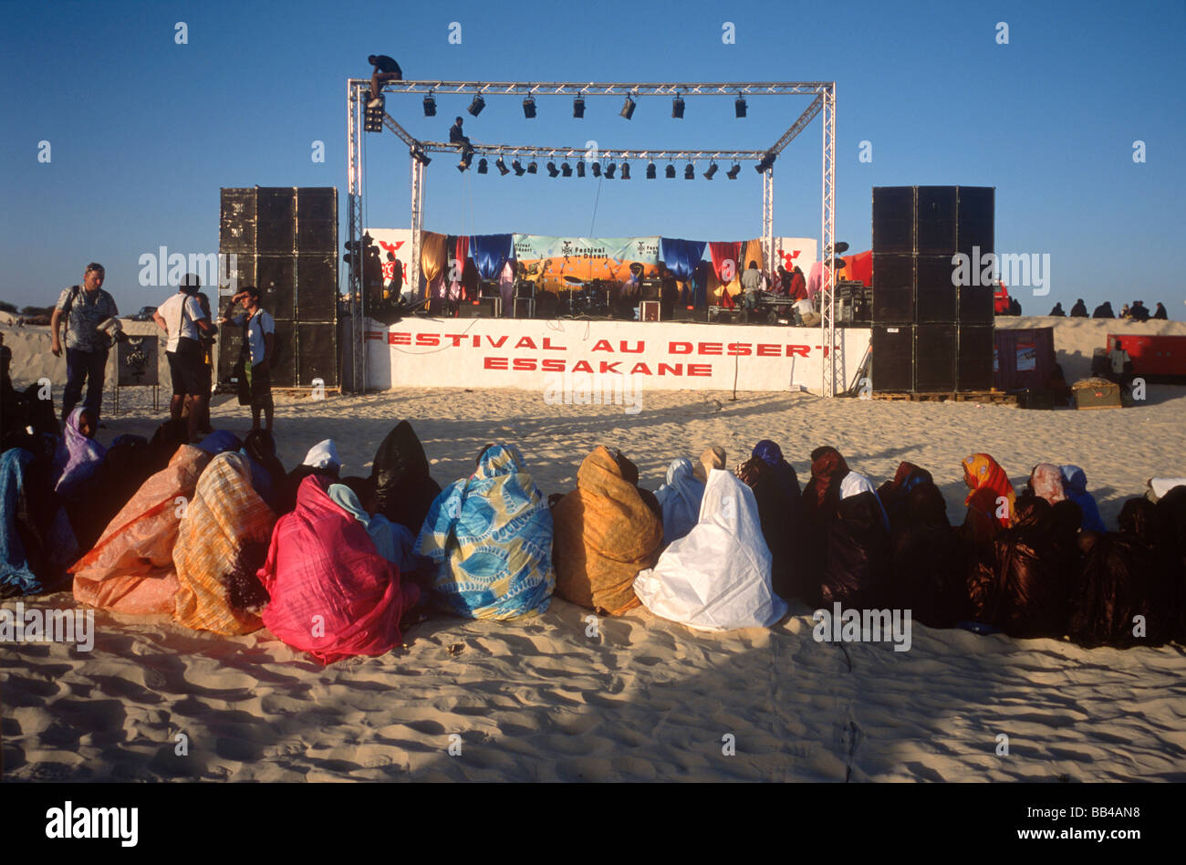 Festival au Desert music festival di Essakane, Mali. Foto Stock
