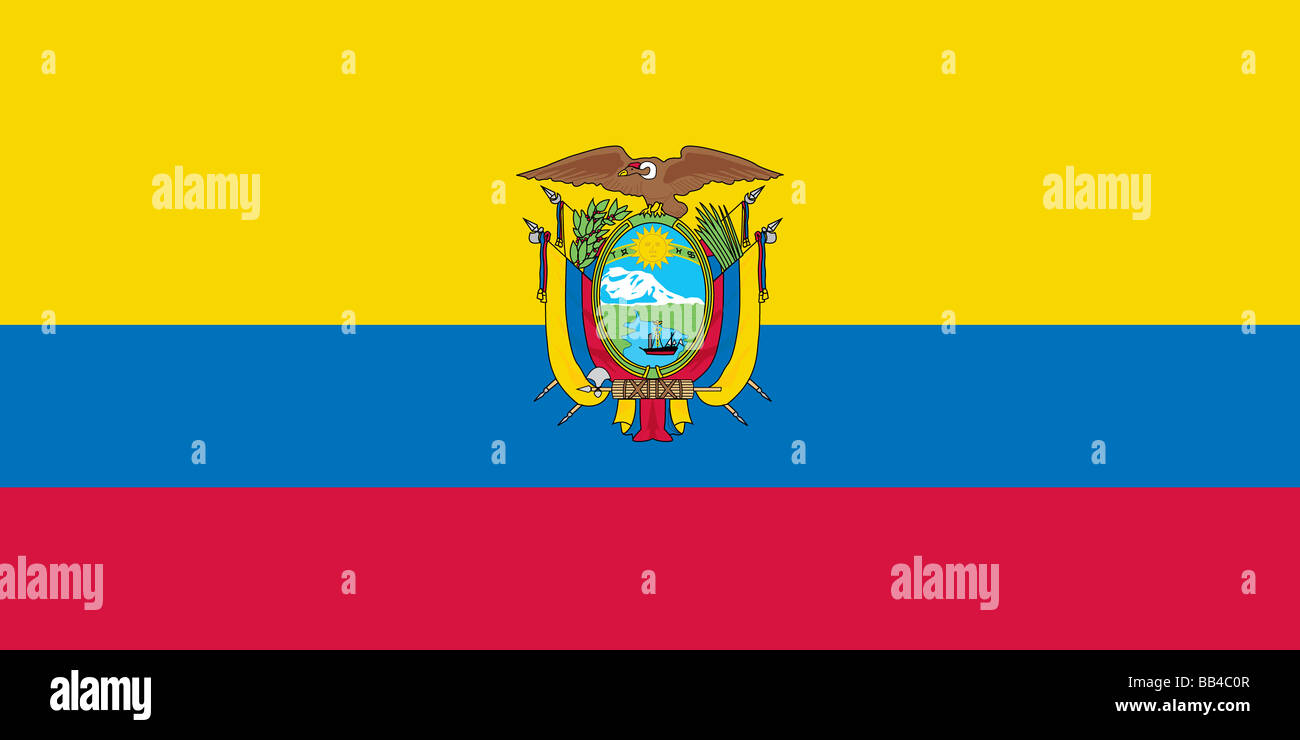 bandiera dell'Ecuador Foto Stock