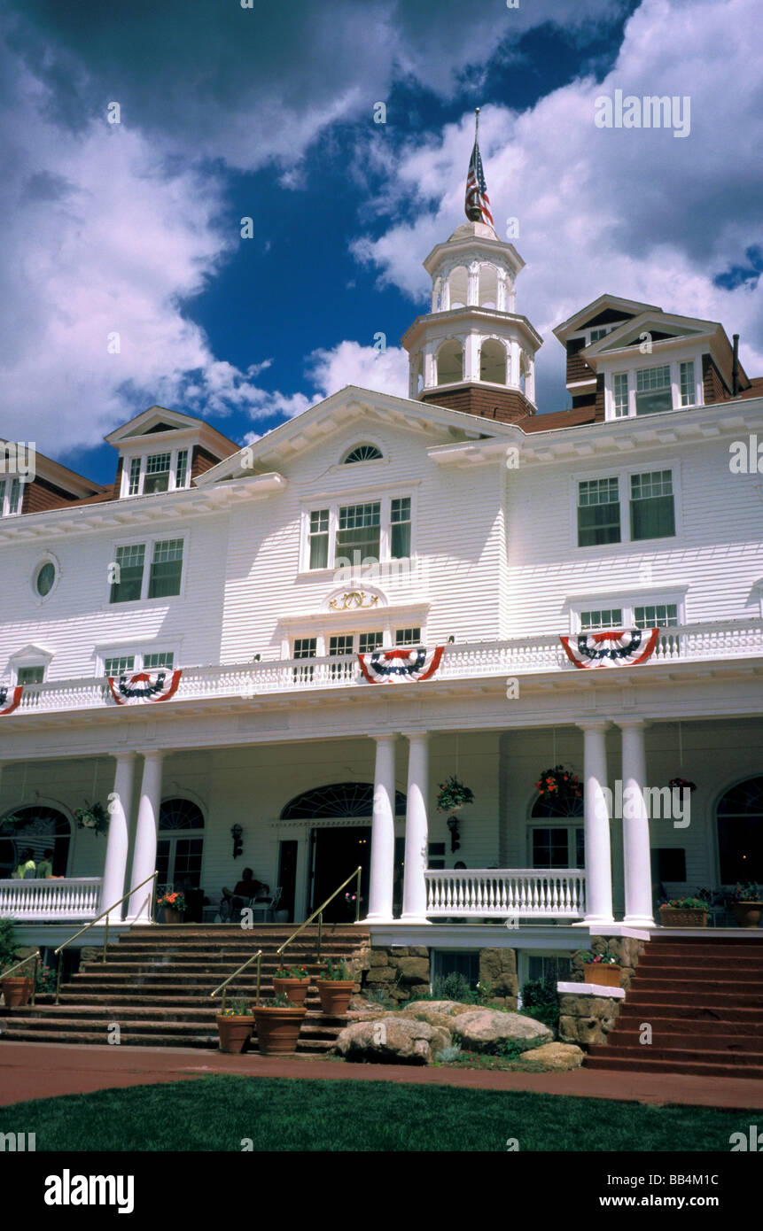 Nord America, Stati Uniti, Colorado, Estes Park. Stanley Hotel, la Haunted Hotel. Foto Stock