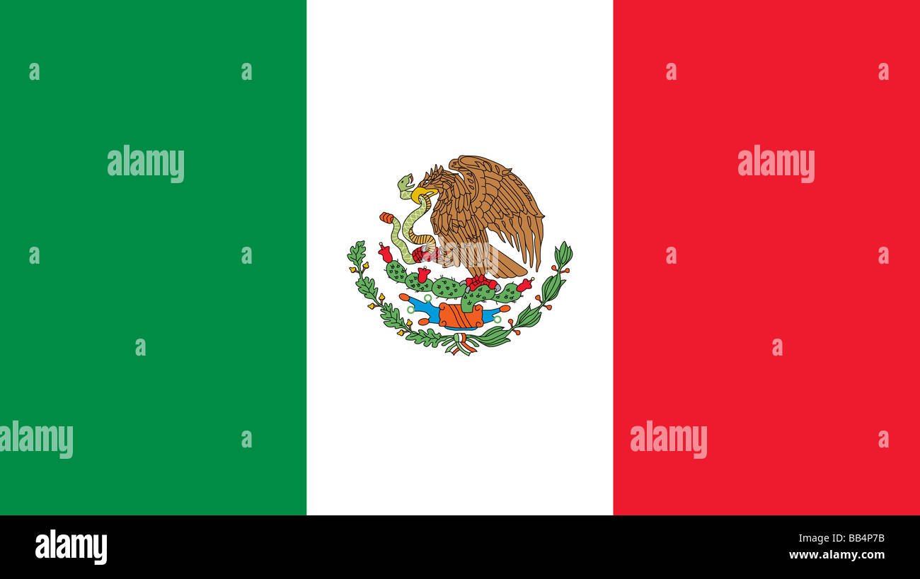 Bandiera del Messico Foto Stock